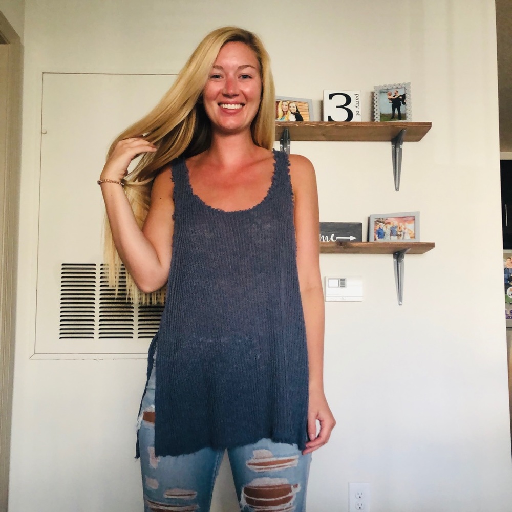 Knit tank top